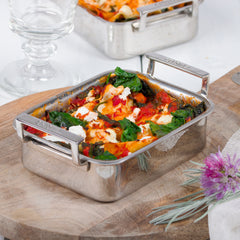 Brocciu cheese lasagna, spinach