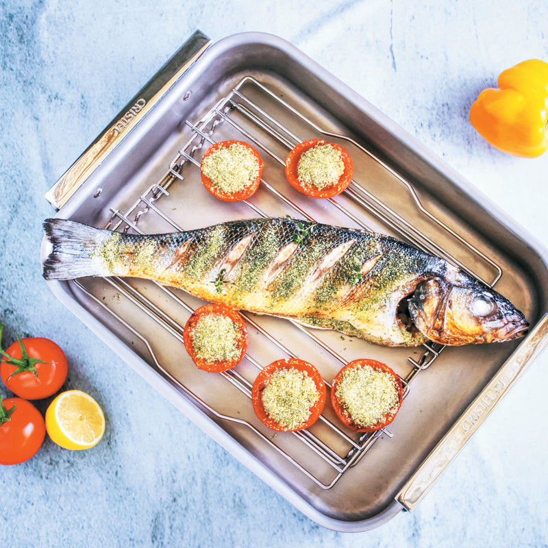 Striped Bass and Provence-Style Tomatoes