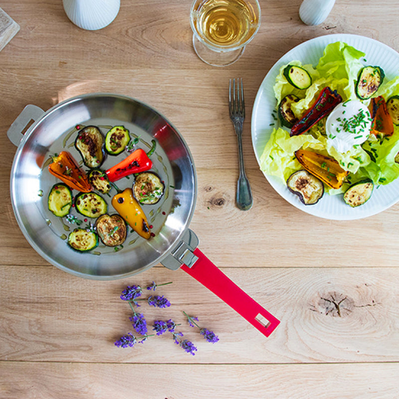Grilled Healthy Salad with Poached Eggs