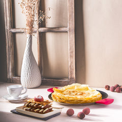 Chocolate-Banana-Lychee Crepe Millefeuille