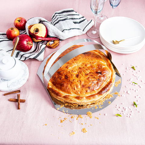 Twelfth Night pie with apple and salted butter caramel