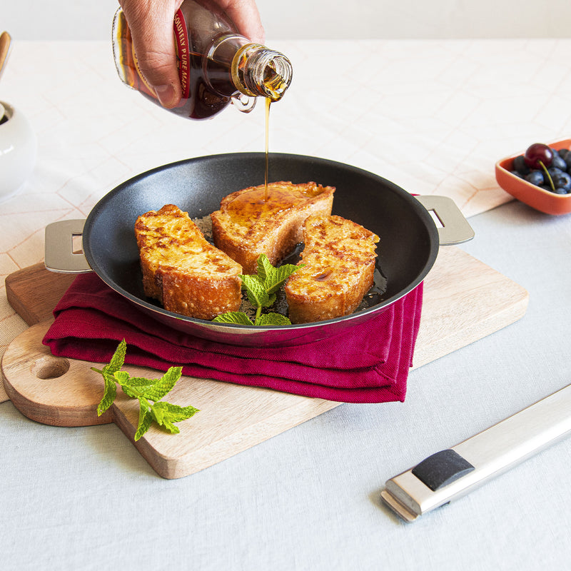 French toast with maple syrup