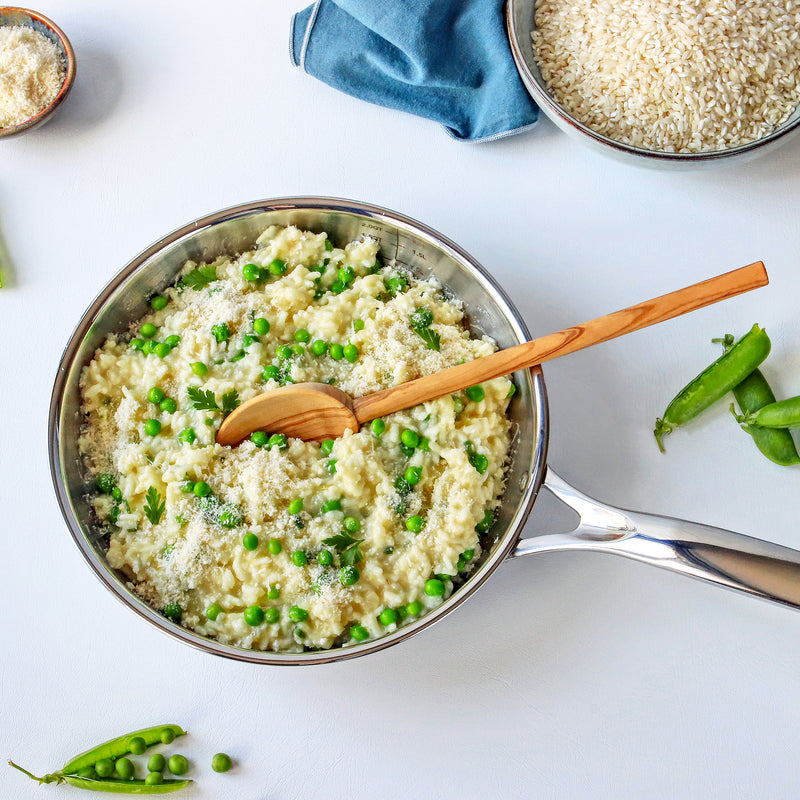 Pea risotto