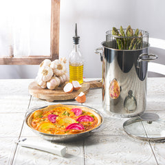 Green asparagus and bacon pie