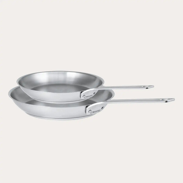 Setof2stainlesssteelfryingpans
