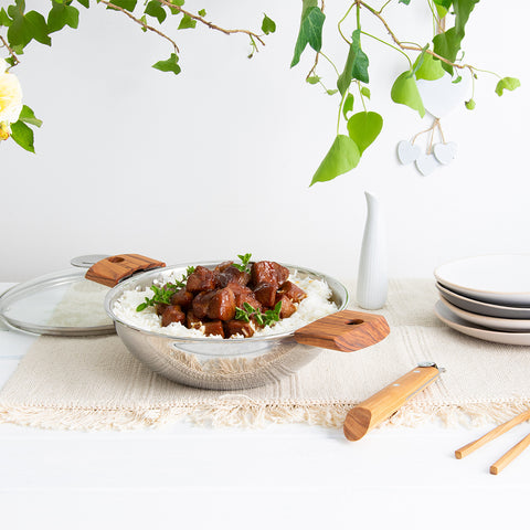 Stainless Steel Wok - Casteline Collection second image