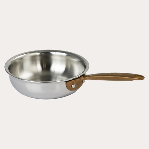 Mini frying pan with Antique Brass handle second image