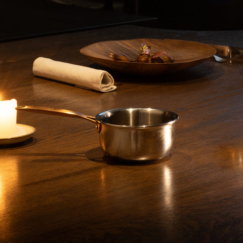 Mini saucepan with Antique Brass handle