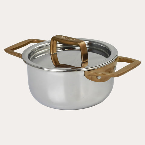 Mini Stewpan with Antique Brass side handles second image