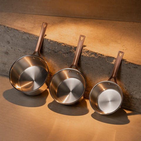 Saucepan with Antique Brass handle (without lid)