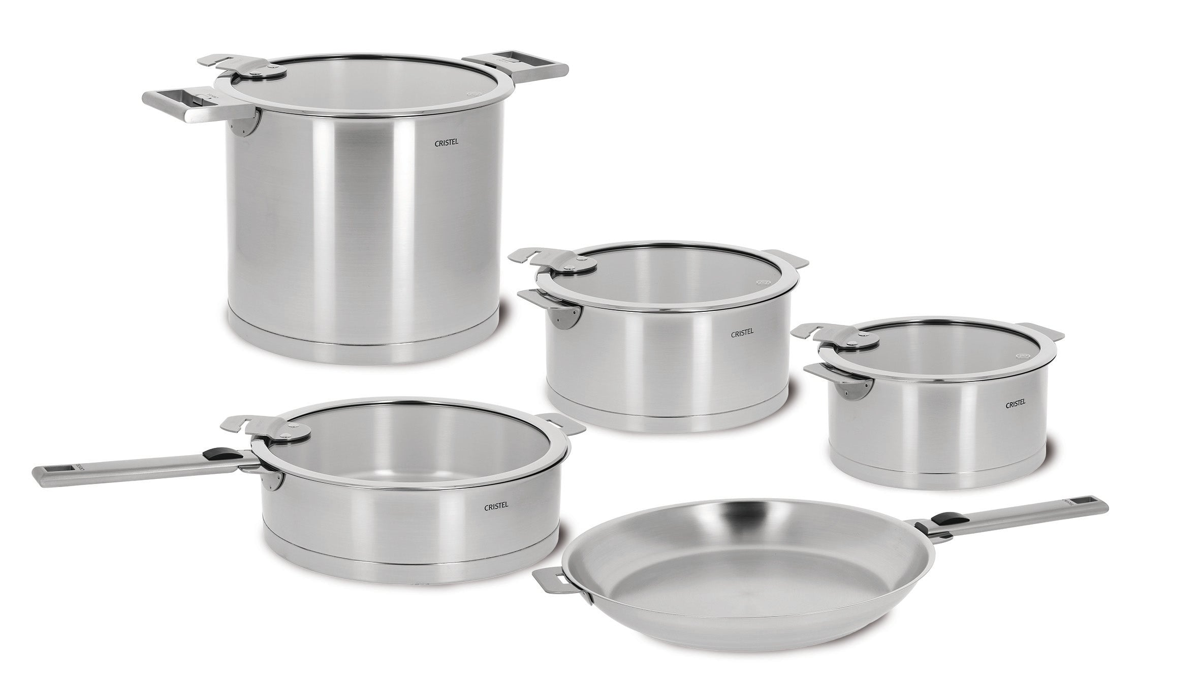 Stainless stock pot - Removable Strate - Strate removable handle, Saucepans  - Cristel