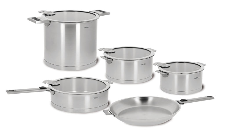 Cristel Strate Cookware Set in Stainless Steel