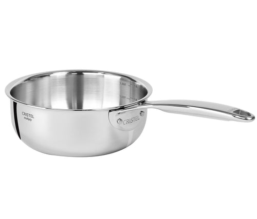 CRISTEL 3-Ply Stainless Steel Saucepan Set (16, 18 and 20cm) with Deta —  Luxe Cucina