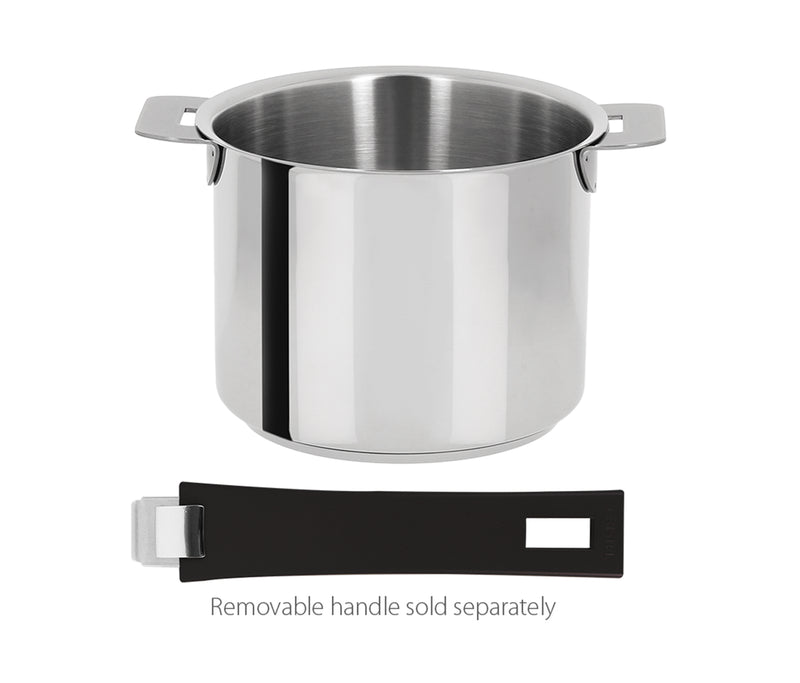 Stainless stock pot - Removable Strate - Strate removable handle, Saucepans  - Cristel