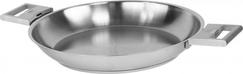 Stainless deep frying pan - Strate removable handle, Frying pans