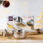 Castel Pro Fixed handle 0.9 Qt Saucepan Cooking Set